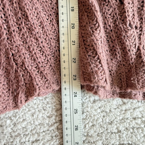 Lucky Brand Sweater Women's Small Mauve Pink Boho Minimalist Pullover - Picture 6 of 8